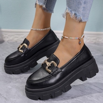 Dámske kožené topánky v britskom štýle s hrubou podrážkou, nové, na vysokom podpätku, s jednou vrstvou, hrubou podrážkou, plus size, univerzálne mokasíny