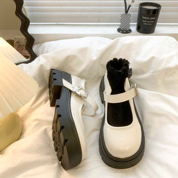 Proljetne nove Joker male kožne cipele, JK uniformne cipele za žene, pojedinačne cipele u studentskom stilu, studentski remen s kopčom Mary Jane