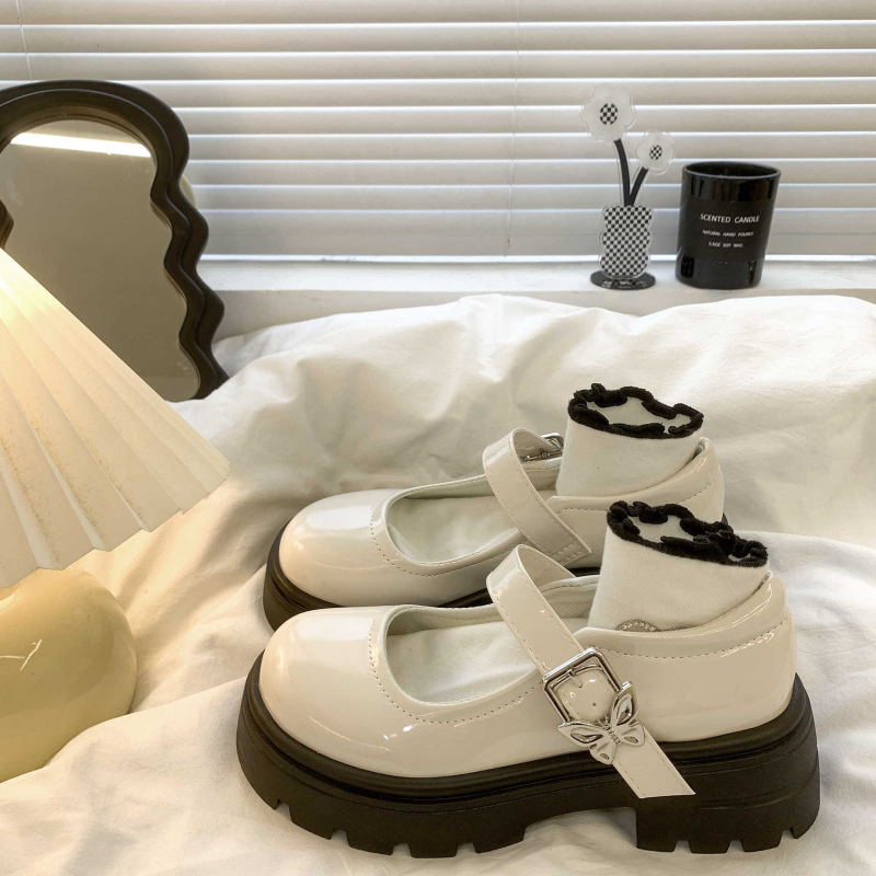 Proljetne nove Joker male kožne cipele, JK uniformne cipele za žene, pojedinačne cipele u studentskom stilu, studentski remen s kopčom Mary Jane