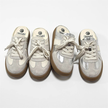 Moderne Baotou papuče za žene, veleprodaja, proljetna i jesenska gornja odjeća, bijele ležerne cipele za trening, ravne sandale