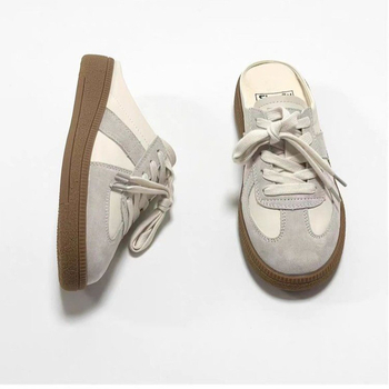 Moderne Baotou papuče za žene, veleprodaja, proljetna i jesenska gornja odjeća, bijele ležerne cipele za trening, ravne sandale