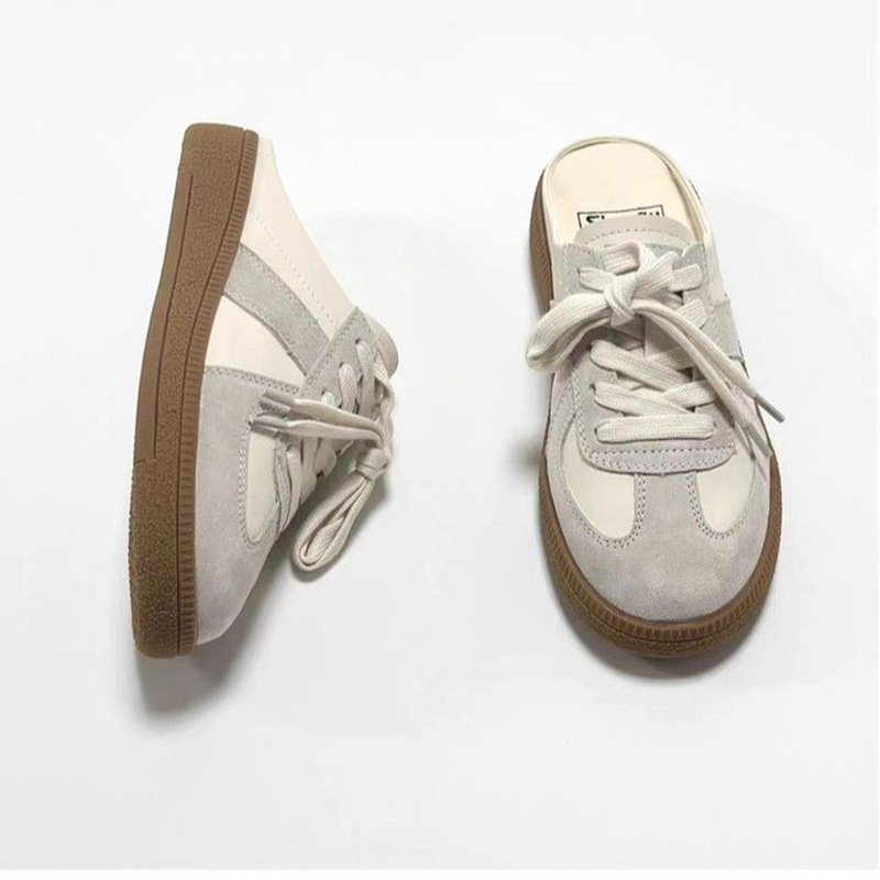 Moderne Baotou papuče za žene, veleprodaja, proljetna i jesenska gornja odjeća, bijele ležerne cipele za trening, ravne sandale