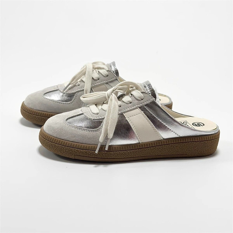 Moderne Baotou papuče za žene, veleprodaja, proljetna i jesenska gornja odjeća, bijele ležerne cipele za trening, ravne sandale