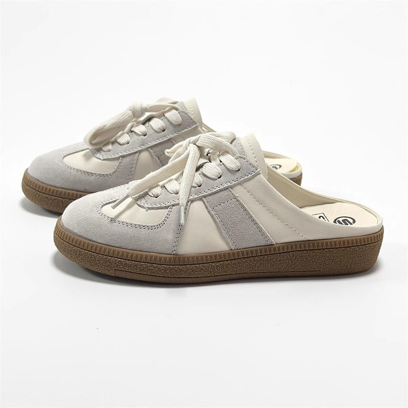 Moderne Baotou papuče za žene, veleprodaja, proljetna i jesenska gornja odjeća, bijele ležerne cipele za trening, ravne sandale
