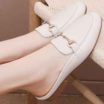 Dámske papuče Baotou, ploché, nízke, letné, všestranné, štýlové, ležérne, priedušné a pohodlné.