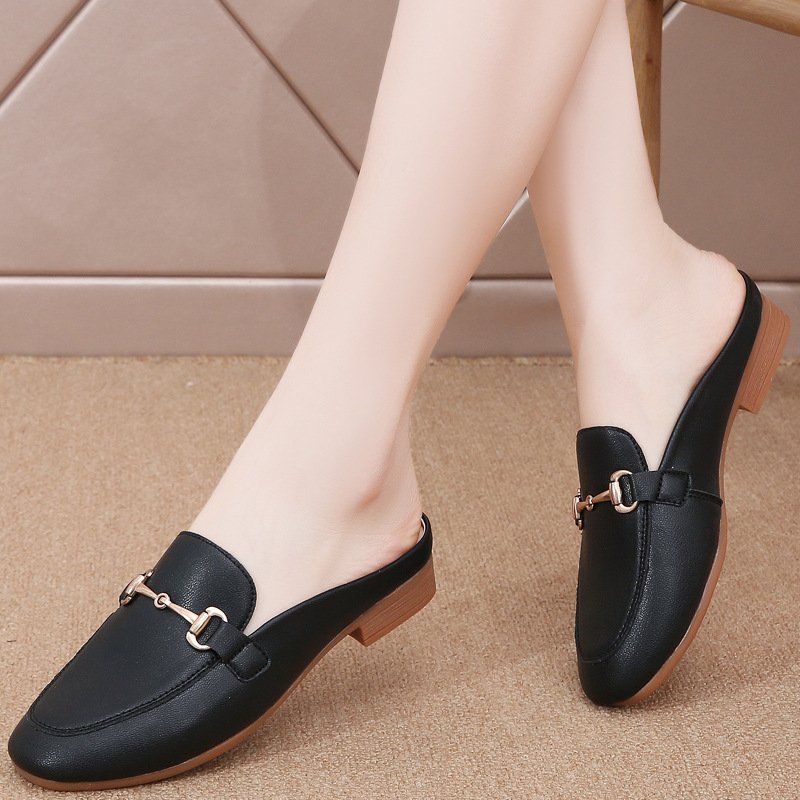 Dámske papuče Baotou, ploché, nízke, letné, všestranné, štýlové, ležérne, priedušné a pohodlné.