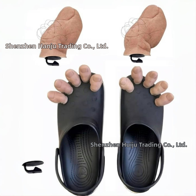 Piiriülene uus 2024. aasta uus Croc Charms - varvastega Croc suure varba krokodilli needus naljakas kaunistus