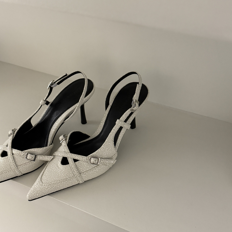 Sexy špicaté topánky na ihličkovom podpätku dámske letné 2025 nové francúzske elegantné sandále s jednou vrstvou