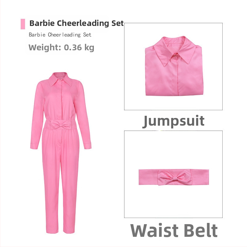 Barbie cos šaty Barbie Horúce filmové ružové šaty Šaty na párty cosplay Halloweenske šaty na javiskové šaty