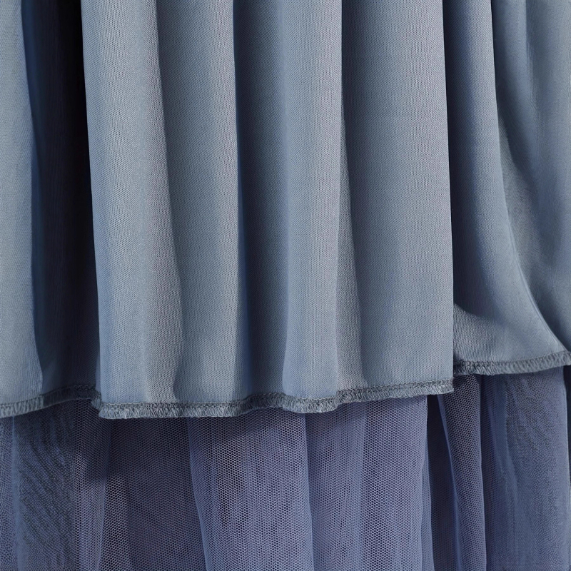 Ženska dugačka suknja preko granica, mrežasta tutu suknja, visokokvalitetna spojena suknja, elastični struk više veličina S-5Xl