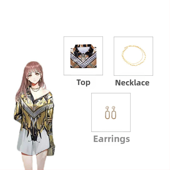 Valguse ja öö armastuse cosplay riided Youyou suvine naismeister valguse armastus unetu öö SHA mi Haiyou särk naissoost COS