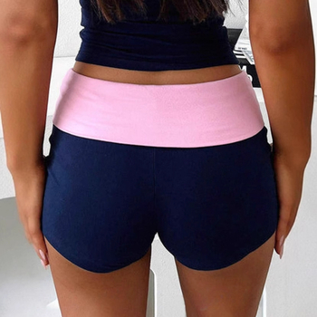 2025 Prekogranične europske i američke ležerne sportske kontrastne kratke hlače, modne ženske uske hlače za mršavljenje, seksi vruće hlače za jogu, za sve uzraste