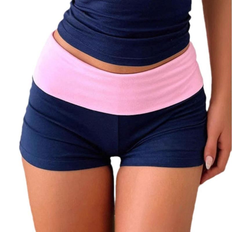 2025 Prekogranične europske i američke ležerne sportske kontrastne kratke hlače, modne ženske uske hlače za mršavljenje, seksi vruće hlače za jogu, za sve uzraste