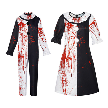 Broken Soul Clowni kostüüm Broken Soul Clowni verine kleit Jumpsuit Halloweeni teisejärguline cosplay kostüüm