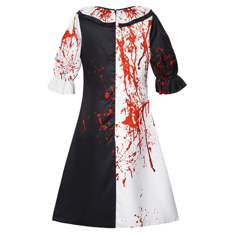 Broken Soul Clowni kostüüm Broken Soul Clowni verine kleit Jumpsuit Halloweeni teisejärguline cosplay kostüüm