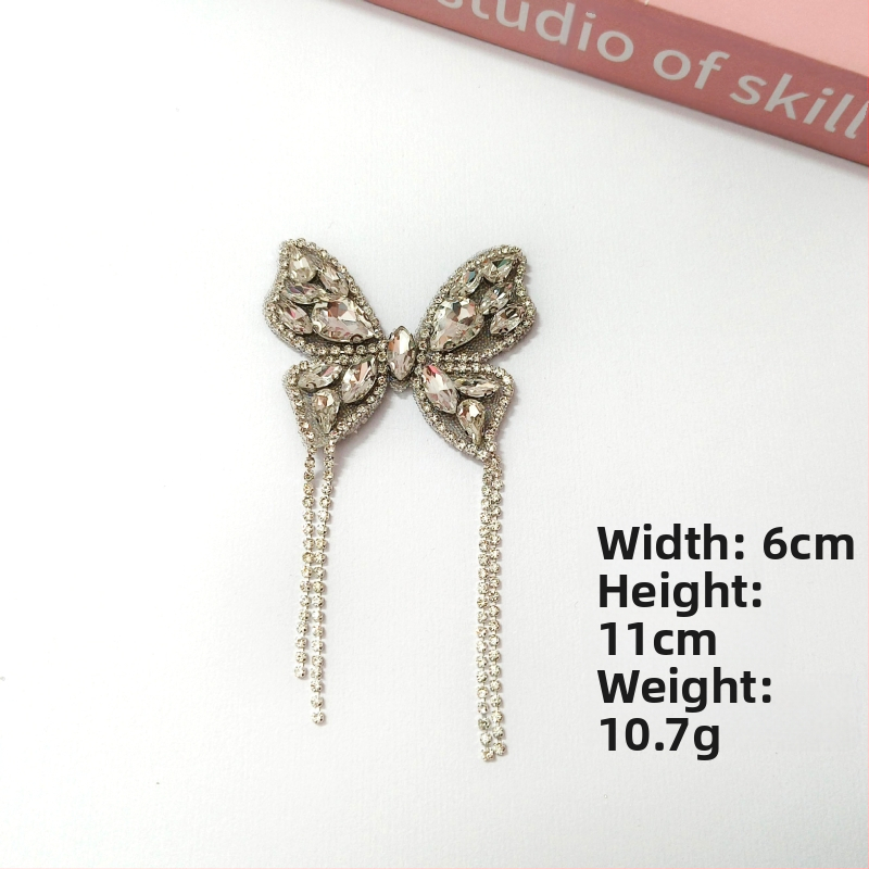 Naujas skandinaviško stiliaus kutais puoštas deimantinis lankelis, audinio batų gėlė, aukštakulnių aksesuarai, „pasidaryk pats“ lipni kulno dekoracija