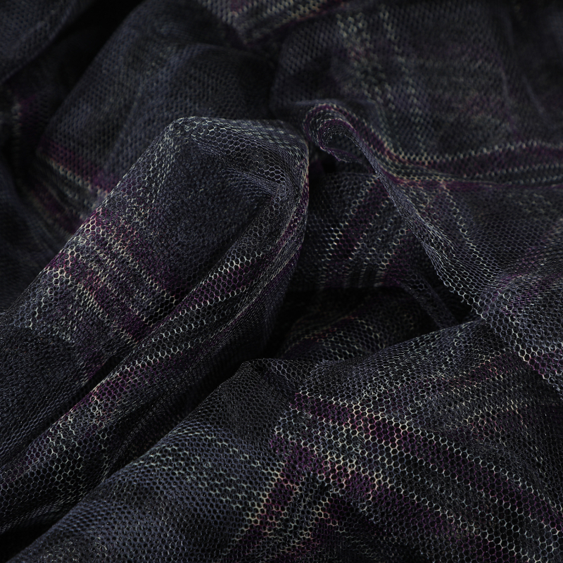 Nova ženska polusuknja visokog struka, nepravilnog oblika, srednje duljine, višeslojna, puf mrežasta, karirana, srednje duga, s patchwork uzorkom