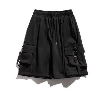 Muške ljetne kratke hlače, radna odjeća, ležerne hlače srednjeg sloja, široke modne hlače, trendi svestrane kratke hlače s karakterom