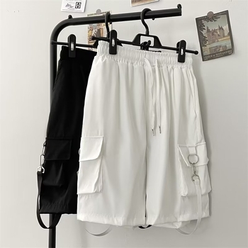 Muške ljetne kratke hlače, radna odjeća, ležerne hlače srednjeg sloja, široke modne hlače, trendi svestrane kratke hlače s karakterom