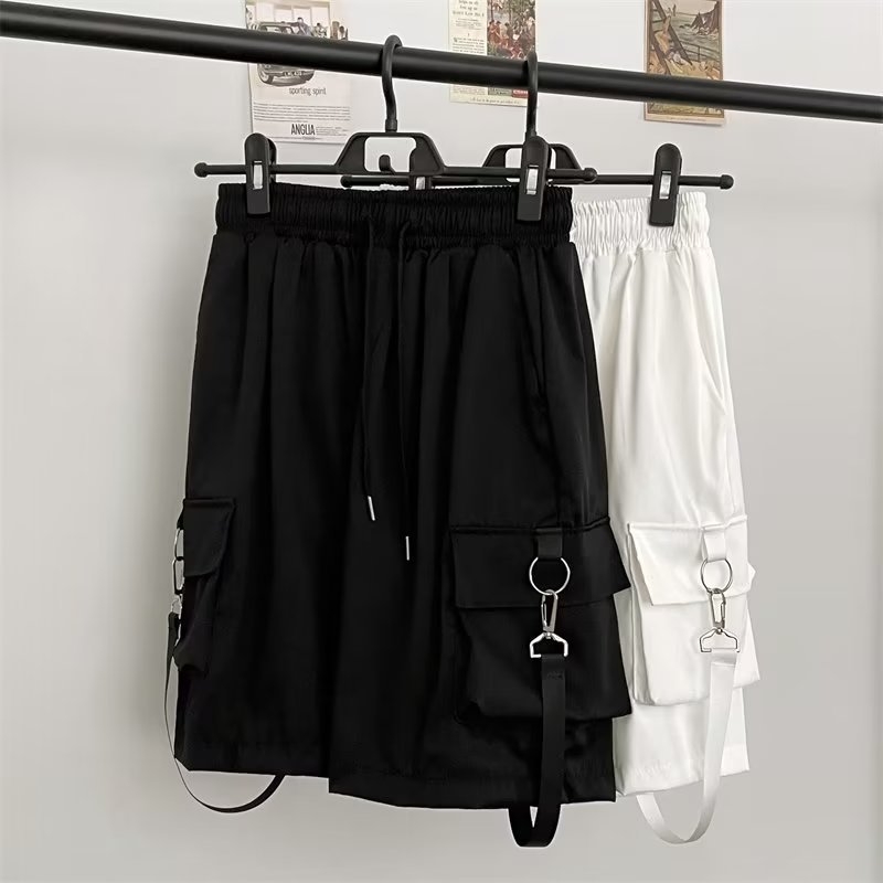 Muške ljetne kratke hlače, radna odjeća, ležerne hlače srednjeg sloja, široke modne hlače, trendi svestrane kratke hlače s karakterom