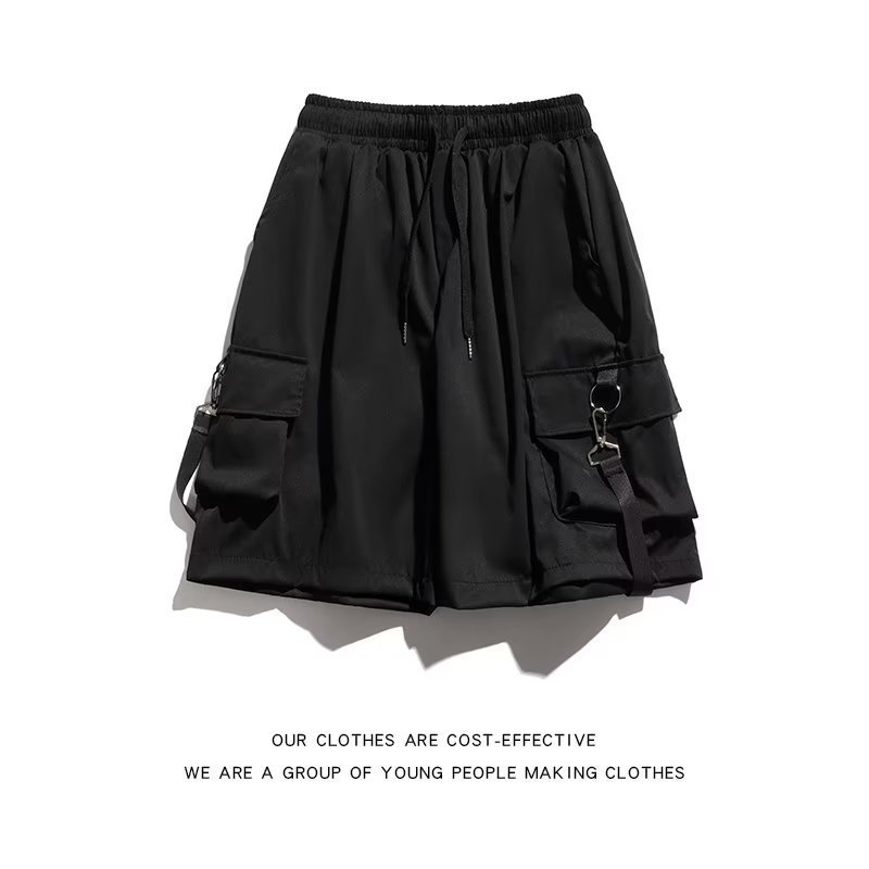 Muške ljetne kratke hlače, radna odjeća, ležerne hlače srednjeg sloja, široke modne hlače, trendi svestrane kratke hlače s karakterom