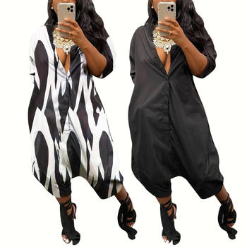 M3030 cezhraničné dámske oblečenie jednofarebné jeseň a zima Nový kardigan voľné nohavice so širokými nohavicami ležérny overal zahraničný obchod európsky a americký