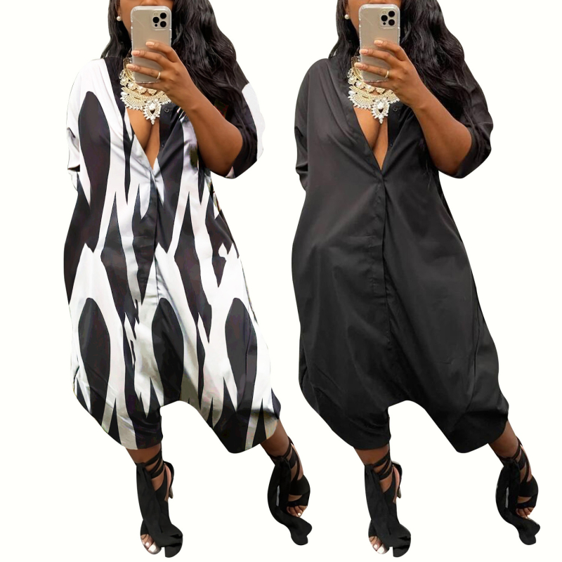 M3030 cezhraničné dámske oblečenie jednofarebné jeseň a zima Nový kardigan voľné nohavice so širokými nohavicami ležérny overal zahraničný obchod európsky a americký