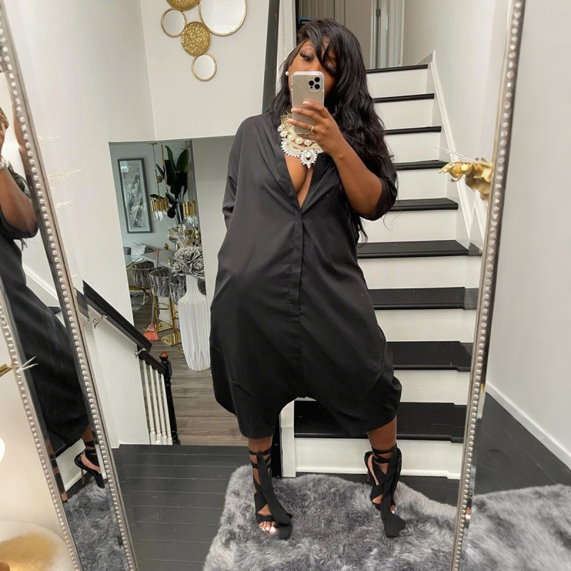 M3030 cezhraničné dámske oblečenie jednofarebné jeseň a zima Nový kardigan voľné nohavice so širokými nohavicami ležérny overal zahraničný obchod európsky a americký