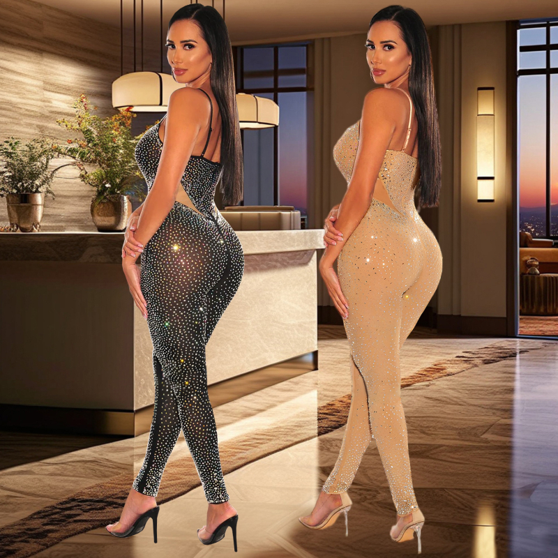 C7163 Cezhraničné AliExpress Amazon Európske a americké módne dámske sexy slim fit kabelky s trakmi na ramene s kamienkami