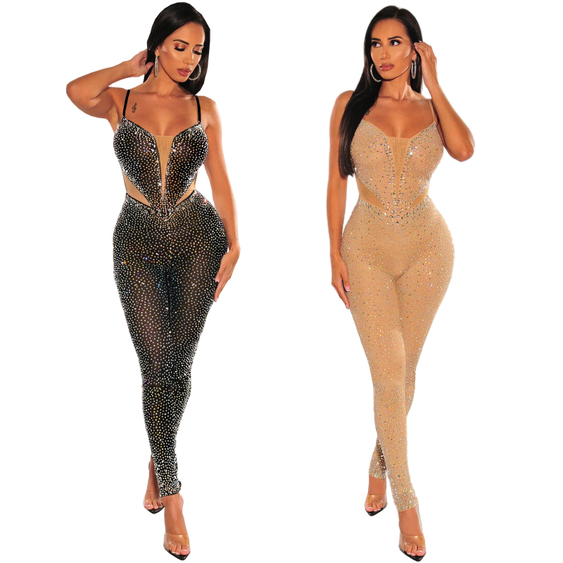 C7163 Cezhraničné AliExpress Amazon Európske a americké módne dámske sexy slim fit kabelky s trakmi na ramene s kamienkami