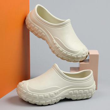 Χονδρικά παπούτσια κουζίνας με ένα πεντάλ σεφ, τρία παπούτσια κουζίνας με αντιολισθητική σόλα, χοντρή σόλα και ανθεκτικά στη φθορά ανδρικά αποσμητικά παπούτσια