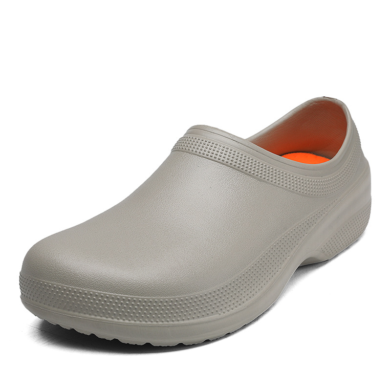 Veľkoobchodné neporézne topánky s otvormi pre mužov, protišmykové, odolné proti opotrebovaniu, pracovná obuv, hotelová jedáleň, reštaurácia, nepremokavé kuchárske topánky pre mužov