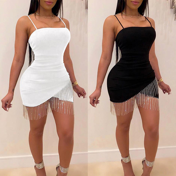 Tvornička izravna prodaja, europska i američka haljina za prianjanje uz bokove, noćni klub, tubus, resa, vrući dijamanti, treger, nova haljina za žene, dropshipping