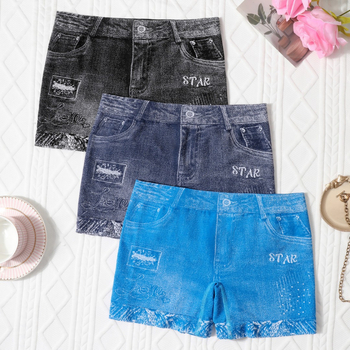 Nauji moteriški apatiniai, besiūliai imitaciniai džinsai, tarpvalstybinio dydžio, europietiško ir amerikietiško dydžio, juosmens elastingos, kvėpuojančios, patogios tamprės.