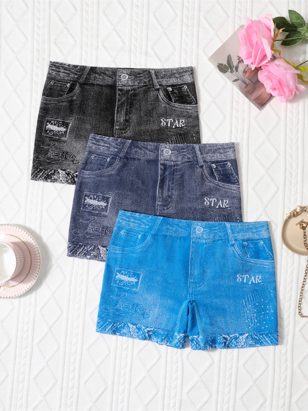 Nauji moteriški apatiniai, besiūliai imitaciniai džinsai, tarpvalstybinio dydžio, europietiško ir amerikietiško dydžio, juosmens elastingos, kvėpuojančios, patogios tamprės.