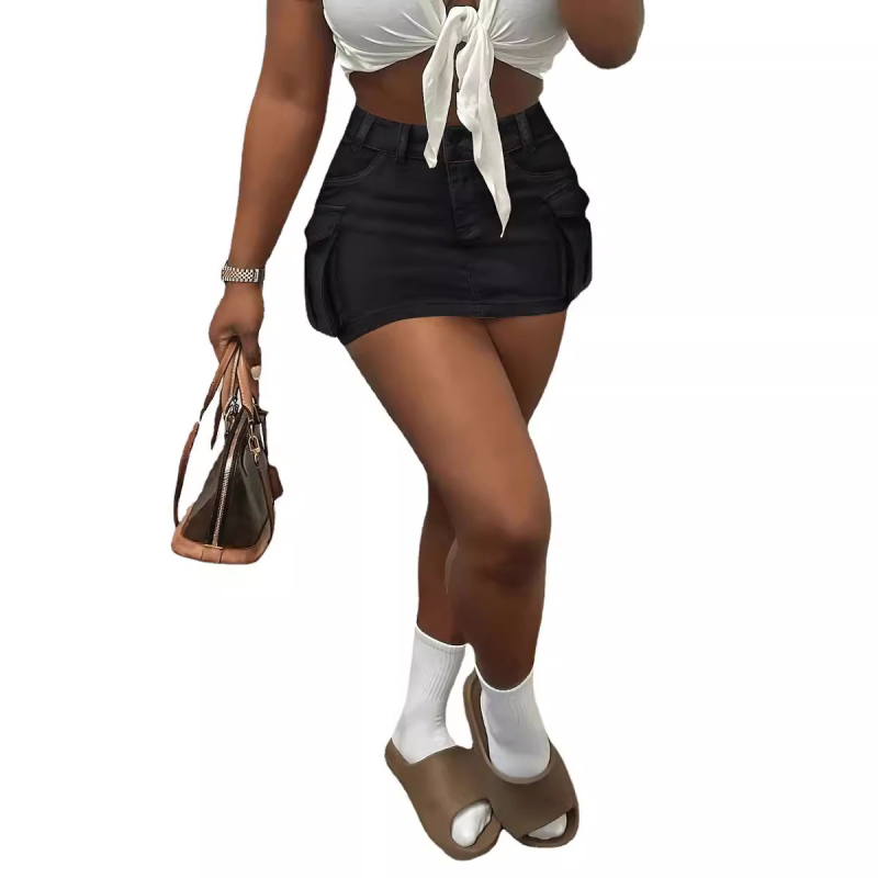 Prekogranična nova neovisna postaja na internetskoj stranici, poznata osoba iz Europe i Amerike, visoki struk za mršavljenje, jednobojna seksi ultra kratka radna suknja s džepom