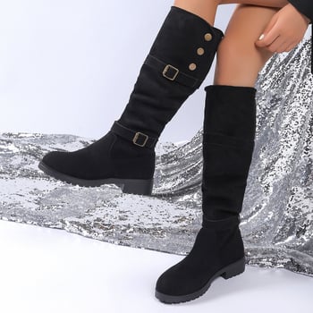 Gležnjače s kopčom za remen, matirane Martins, nove ležerne gležnjače od brušene kože iz 2024.