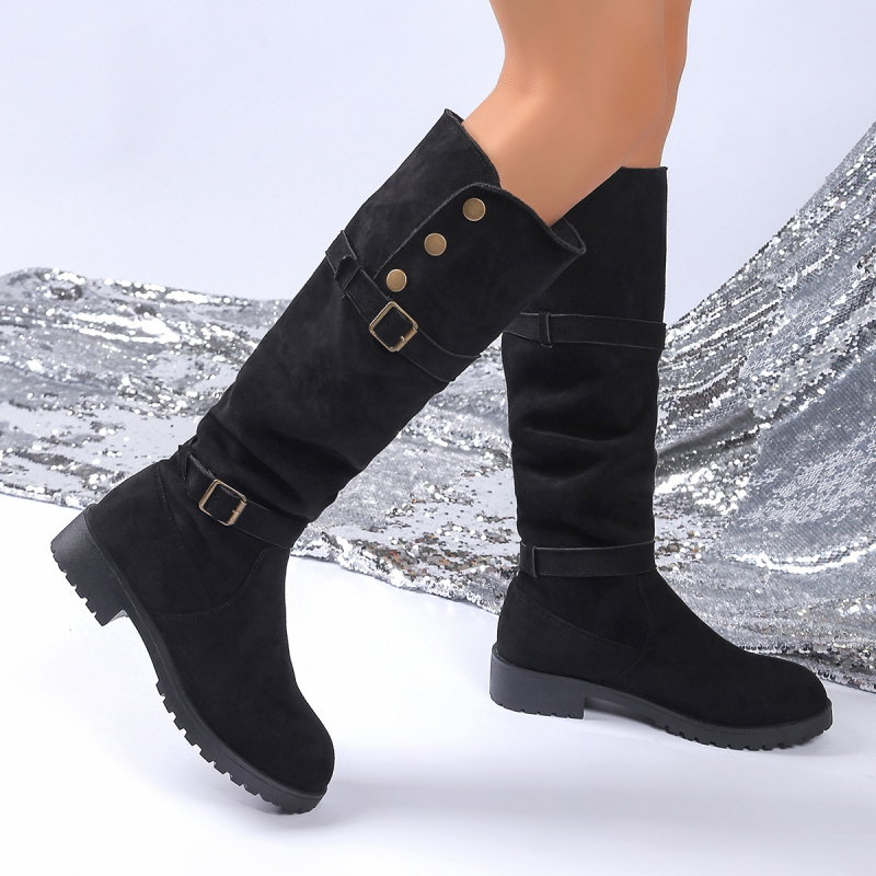 Gležnjače s kopčom za remen, matirane Martins, nove ležerne gležnjače od brušene kože iz 2024.