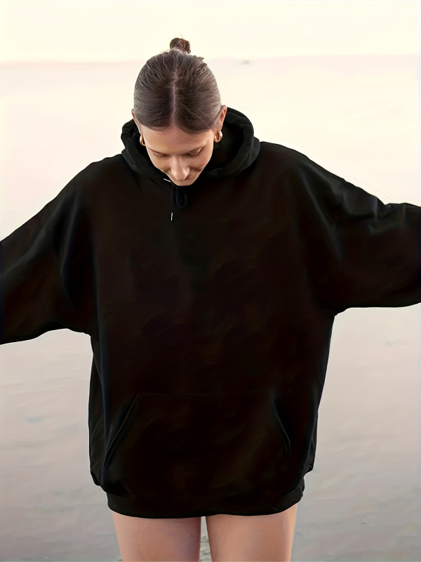 Hoodie s grafičkim printom, ležerna majica s kapuljačom i vezicom