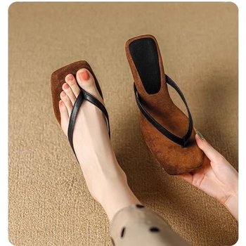 Ψηλοτάκουνα με Γαλλικά Τετράγωνα Δάχτυλα, Στιλέτο, Νέες Καλοκαιρινές Σαγιονάρες 2024, Κομψά Σανδάλια για Γατάκια