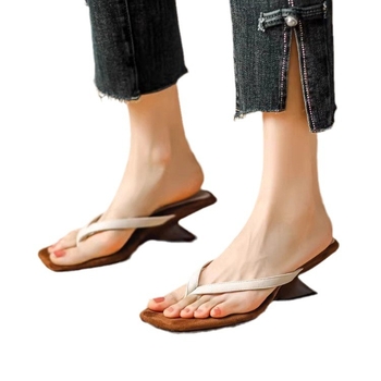 Ψηλοτάκουνα με Γαλλικά Τετράγωνα Δάχτυλα, Στιλέτο, Νέες Καλοκαιρινές Σαγιονάρες 2024, Κομψά Σανδάλια για Γατάκια