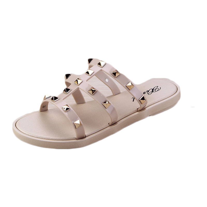 Veľkoobchodné módne sandále Xin Zhili Liu Ding s plochým podrážkou, dámske letné protišmykové plážové sandále do interiéru, do kúpeľne, do kúpeľa a vonku
