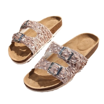 Cezhraničný zahraničný obchod plus size 2024 jar a leto nové okrúhle sandále s dutými kamienkami krátke čižmy ploché sandále čižmy