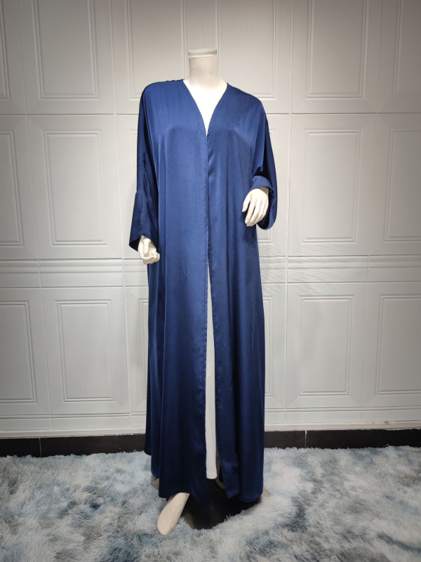 MQ071 Európsky a americký dlhý dámsky ležérny župan, svetlý, mäkký a pohodlný minimalistický ins moslimské dievča abaya