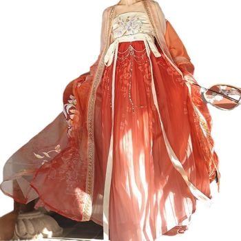 [Yusheng Smoke] 2024. aasta uus originaalne Hanfu naiste Tang Chebula sügisene uus raske tikandiga kevad- ja suvekleit iga päev