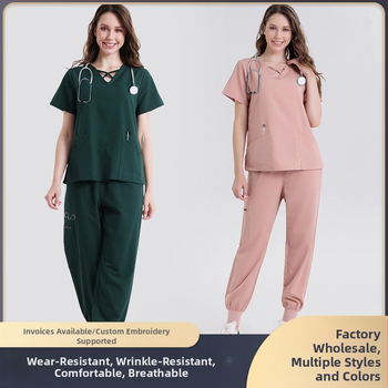 Hulgimüük laos arsti pesuriided operatsioonitoa õe riided ilusalongi ülikond kiiresti kuivavad haigla tööriided