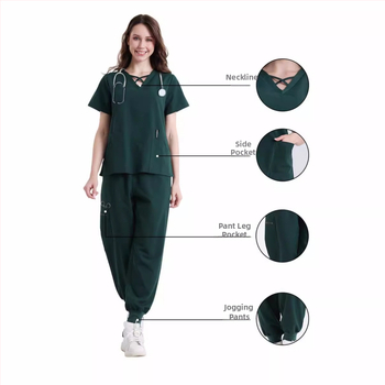 Hulgimüük laos arsti pesuriided operatsioonitoa õe riided ilusalongi ülikond kiiresti kuivavad haigla tööriided