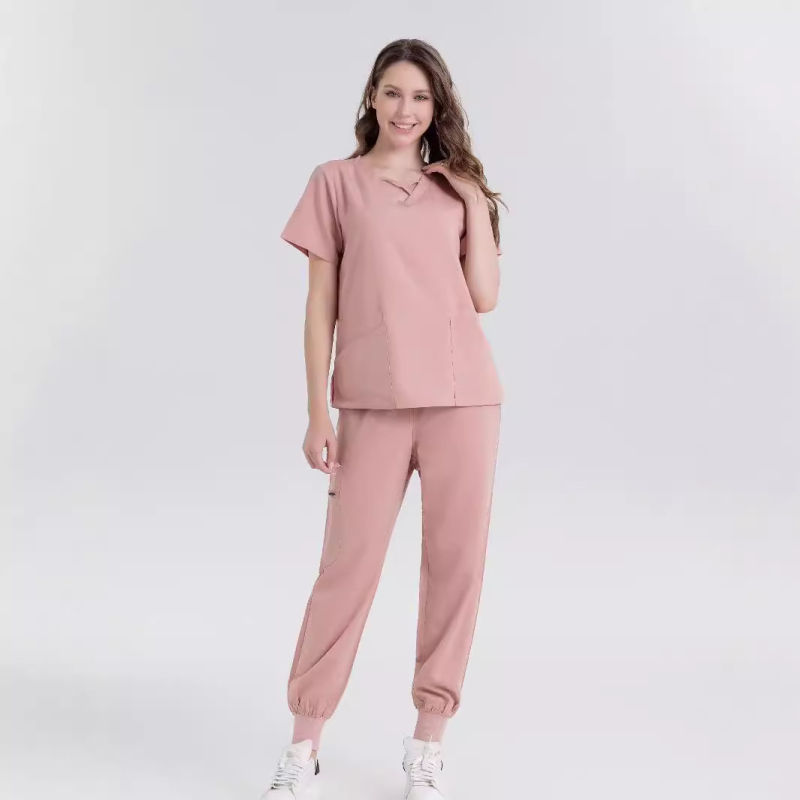 Didmeninė prekyba sandėlyje gydytojo skalbimo drabužiai operacinės slaugytojo drabužiai grožio salono skaldyti kostiumai greitai džiūstantys ligoninės darbo drabužiai