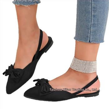 Γυναικεία Σανδάλια Κορεάτικου Στυλ 2025, Καλοκαιρινά, Μαύρα, Μυτερά Δάχτυλα, Baotou, Μονόχρωμη Ζώνη, Άδεια, Γαλλικά, Απλό, Διακεκομμένο