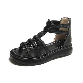 Ženske sandale s debelim potplatom, ljetne nove modne sandale s mekim potplatom i patentnim zatvaračem straga, u vilinskom stilu